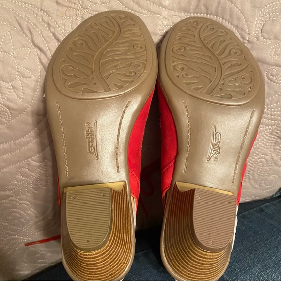 NEW Red Open Toe Ankle Booties - Picture 3 of 4